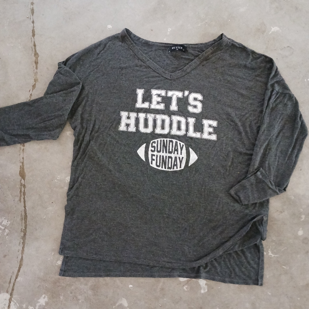 Zither brand Let's Huddle Football T. Size lg.